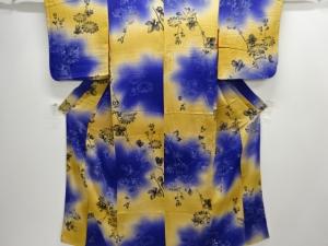 アンティーク　錦紗菊模様着物